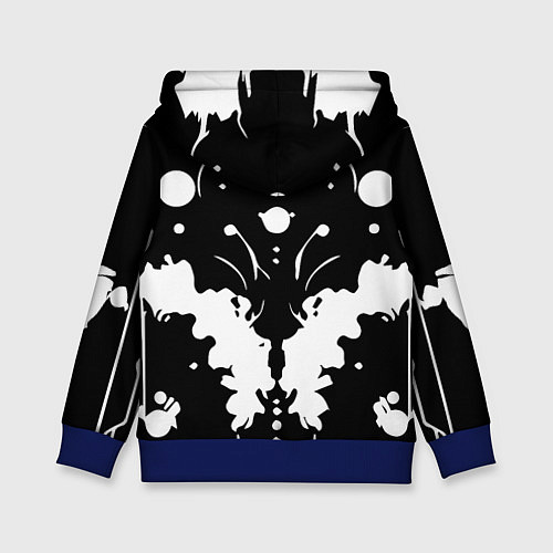 Детская толстовка Тест Роршаха - психоделика / 3D-Синий – фото 2