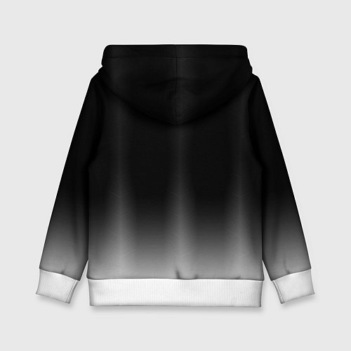 Детская толстовка Ювентус серый градиент / 3D-Белый – фото 2