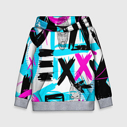 Толстовка-худи детская Маска гопника, цвет: 3D-меланж