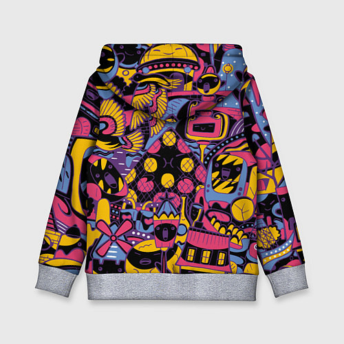 Детская толстовка О Париж / 3D-Меланж – фото 2