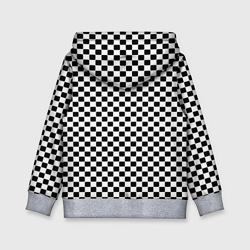 Детская толстовка Borussia клетка текстура / 3D-Меланж – фото 2