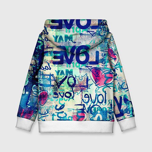 Детская толстовка NFS Most Wanted graffitti / 3D-Белый – фото 2