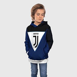 Толстовка-худи детская Juventus sport geometry color, цвет: 3D-белый — фото 2