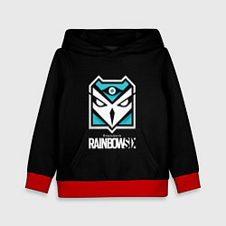Толстовка-худи детская Том Кленси радуга 6 юбисофт, цвет: 3D-красный