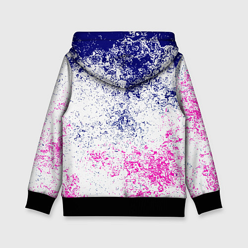 Детская толстовка Portal брызги красок текстура / 3D-Черный – фото 2