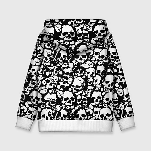 Детская толстовка Rainbow six pattern skull / 3D-Белый – фото 2