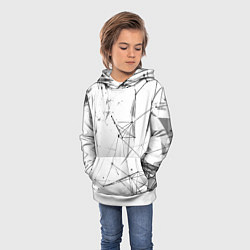 Толстовка-худи детская Белый плексус, цвет: 3D-белый — фото 2