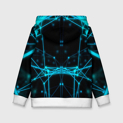 Детская толстовка Синий плексус / 3D-Белый – фото 2