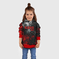 Толстовка-худи детская The Last of Us брызги красок, цвет: 3D-красный — фото 2