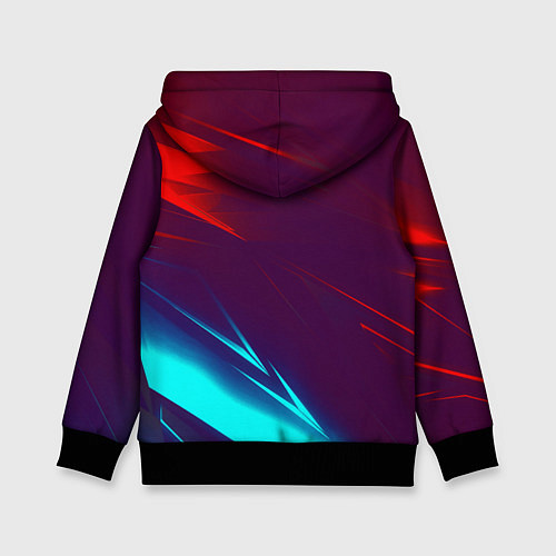 Детская толстовка Samurai geometry stripes neon / 3D-Черный – фото 2