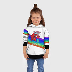Толстовка-худи детская Among us colors line монстр, цвет: 3D-черный — фото 2