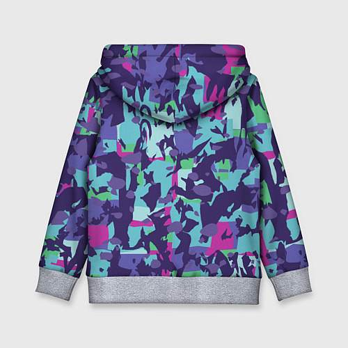 Детская толстовка Абстрактный фон со спортивным узором / 3D-Меланж – фото 2