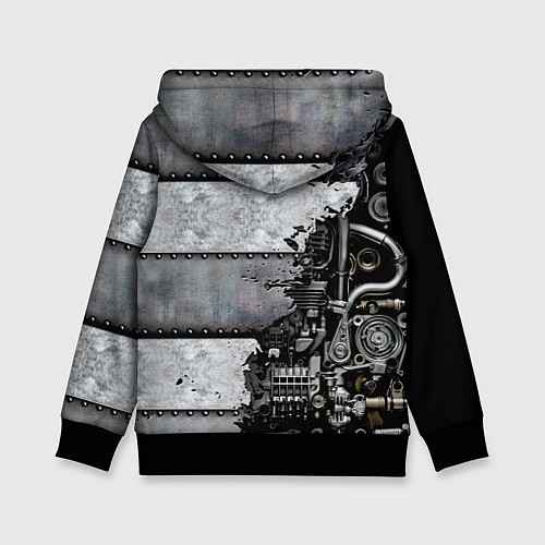 Детская толстовка Mechanic Iron / 3D-Черный – фото 2