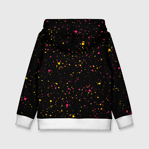 Детская толстовка Медуза не умеет плавать в ночи - Кано Яманоути / 3D-Белый – фото 2