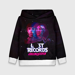 Толстовка-худи детская Герои Lost records bloom and rage, цвет: 3D-белый