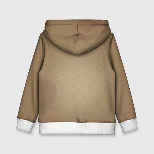 Детская толстовка Жаба самурай - каллиграфия / 3D-Белый – фото 2