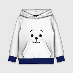 Толстовка-худи детская BT21 RJ, цвет: 3D-синий