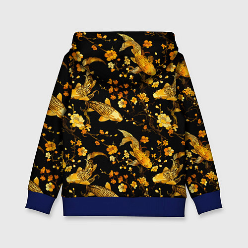 Детская толстовка Капибара самурай / 3D-Синий – фото 2