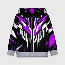 Детская толстовка Purple and white abstraction on a black background