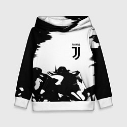 Толстовка-худи детская Juventus smoke black fire, цвет: 3D-белый