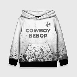 Толстовка-худи детская Cowboy Bebop - white gradient посередине, цвет: 3D-черный