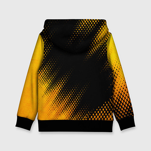 Детская толстовка Daewoo - gold gradient вертикально / 3D-Черный – фото 2