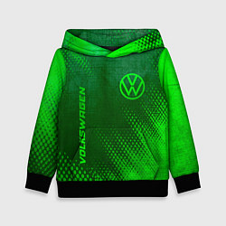 Детская толстовка Volkswagen - green gradient вертикально