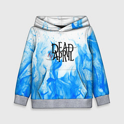 Толстовка-худи детская Dead by april fire blue, цвет: 3D-меланж