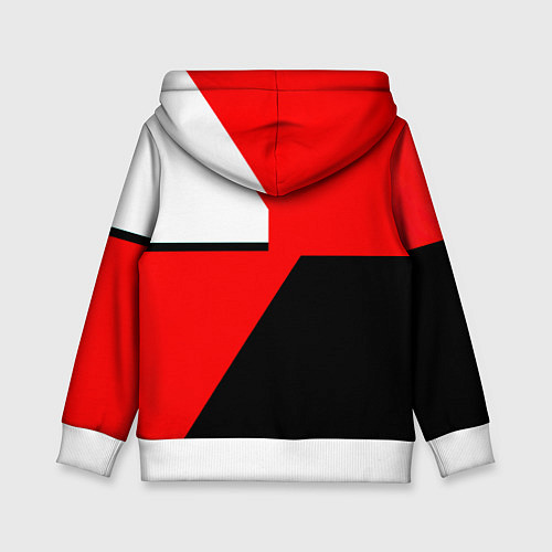 Детская толстовка Арсенал лого геометрия / 3D-Белый – фото 2