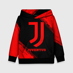 Толстовка-худи детская Juventus - red gradient, цвет: 3D-черный