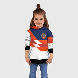 Толстовка-худи детская СССР спорт геометрия, цвет: 3D-черный — фото 2