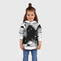 Толстовка-худи детская Призрак застигнутый врасплох - нейроарт, цвет: 3D-белый — фото 2