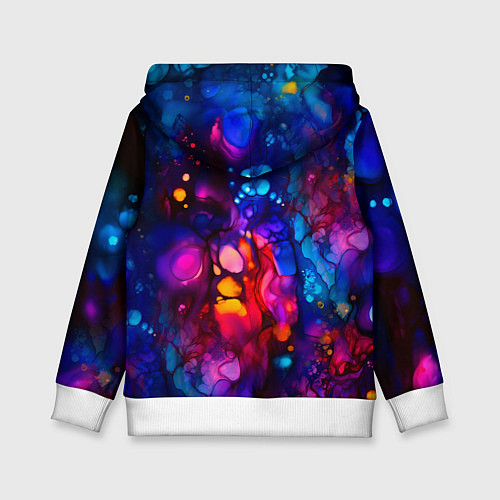 Детская толстовка Кислотный волк / 3D-Белый – фото 2