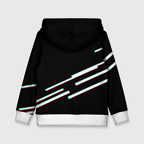 Детская толстовка Полосы герб спорт / 3D-Белый – фото 2