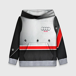 Толстовка-худи детская Audi metal sport, цвет: 3D-меланж