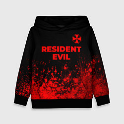 Толстовка-худи детская Resident Evil - red gradient посередине, цвет: 3D-черный