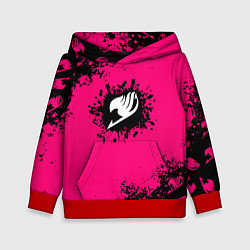 Толстовка-худи детская Хвост феи краски аниме, цвет: 3D-красный