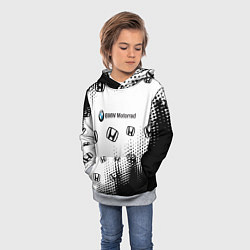 Толстовка-худи детская BMW x honda pattern, цвет: 3D-меланж — фото 2