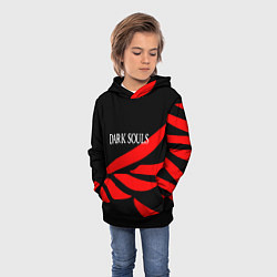 Толстовка-худи детская Dark souls game wings, цвет: 3D-черный — фото 2