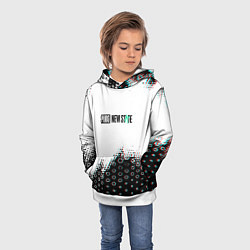Толстовка-худи детская PUBG game steel, цвет: 3D-белый — фото 2