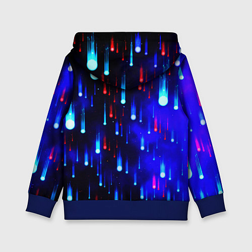 Детская толстовка Космические метеориты / 3D-Синий – фото 2