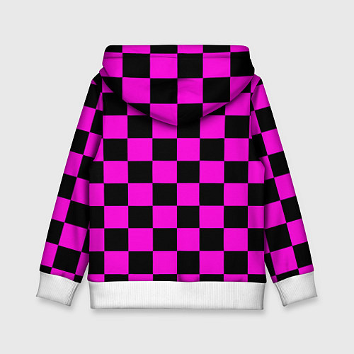 Детская толстовка Эмо шахматная клетка - неформальная мода / 3D-Белый – фото 2