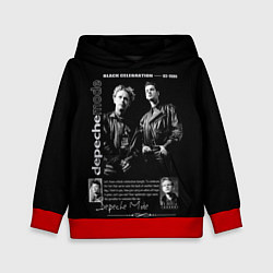 Толстовка-худи детская Depeche Mode Black Celebration 1986, цвет: 3D-красный