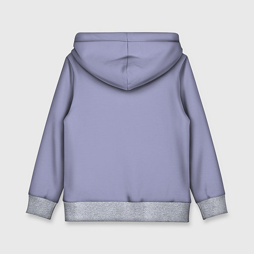 Детская толстовка Эмоция хандры - бледно-фиолетовый / 3D-Меланж – фото 2