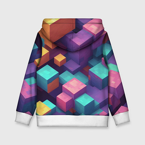 Детская толстовка Minecraft 2 0 / 3D-Белый – фото 2