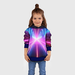 Толстовка-худи детская Неновый путь, цвет: 3D-синий — фото 2