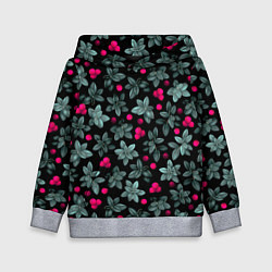 Детская толстовка Клюквенный паттерн