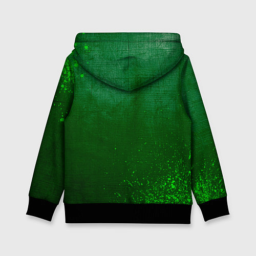 Детская толстовка Ajax - green gradient / 3D-Черный – фото 2