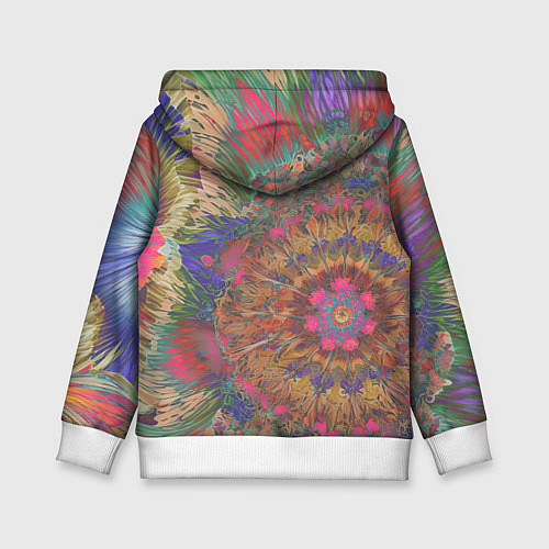 Детская толстовка Калейдоскоп красок / 3D-Белый – фото 2