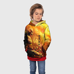 Толстовка-худи детская Stalker выживший, цвет: 3D-красный — фото 2